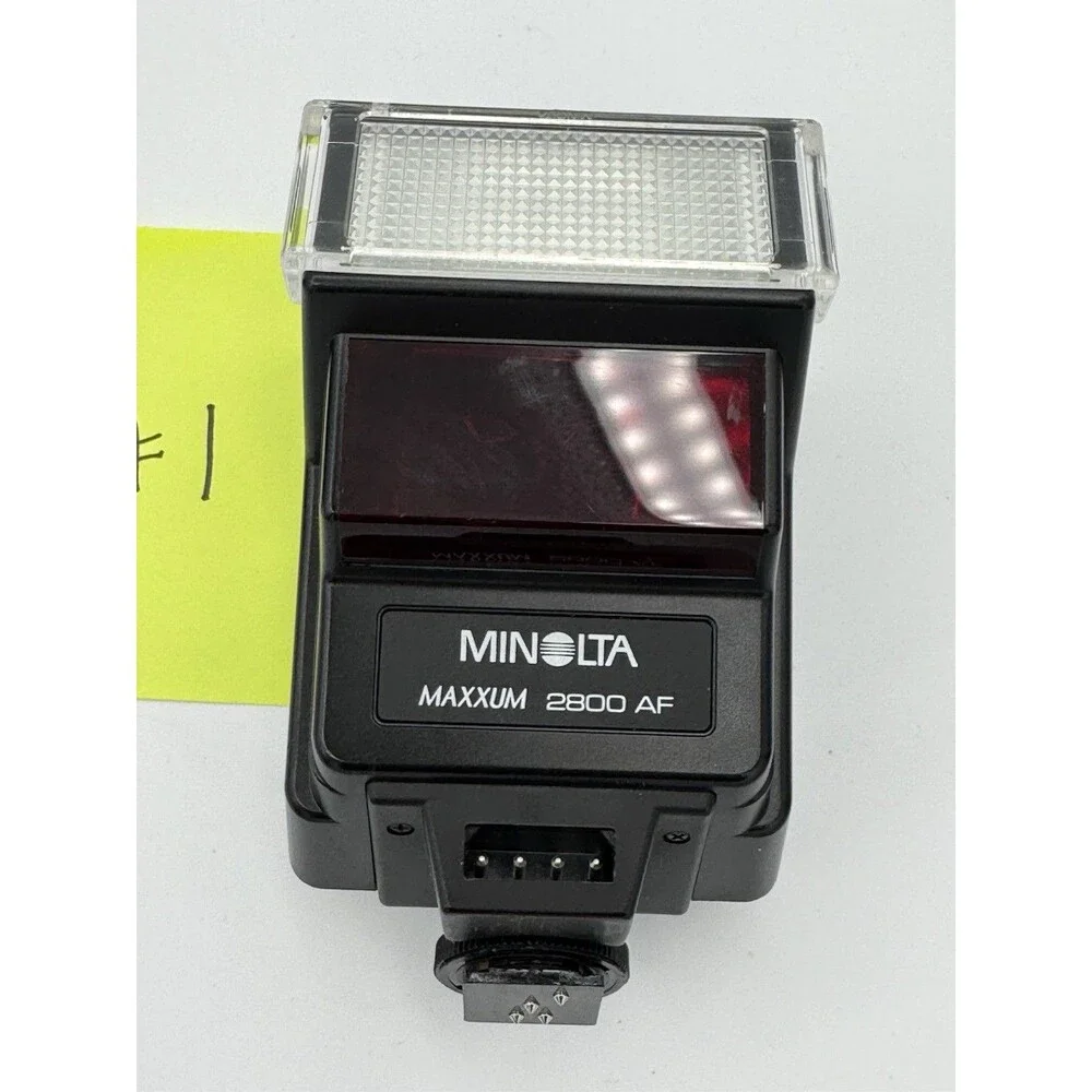 Minolta Maxxum AF 2800AF Flash With Case Tested Working Great